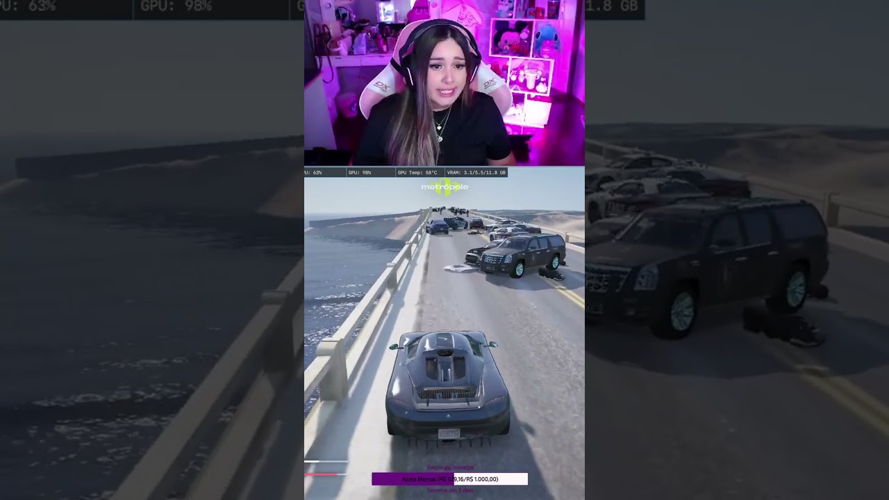 #narafps em #Twitch | magnoise ou noisenataz? vis&atilde;o da nara chegando na ilha dps do CAOS #fivemrp #m