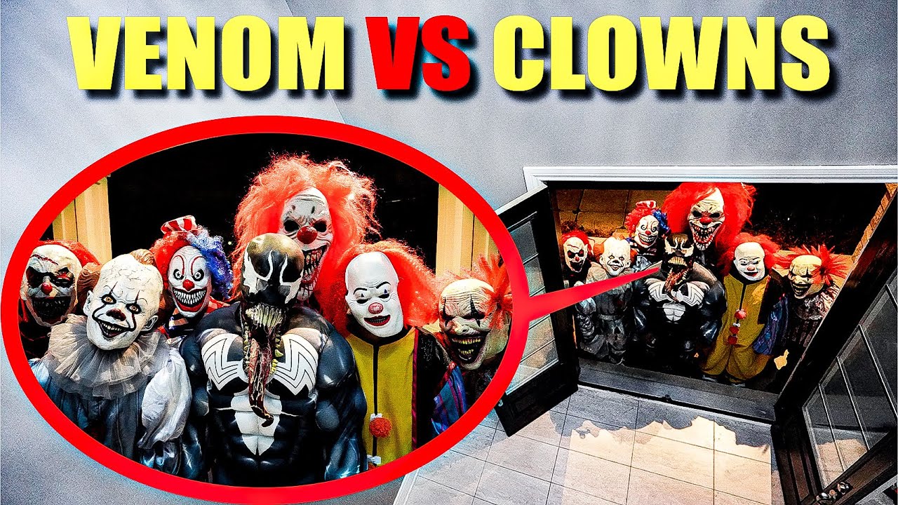 VENOM VS CLOWN ARMY AT OUR HOUSE! (THE MOST DANGEROUS CREATURE)