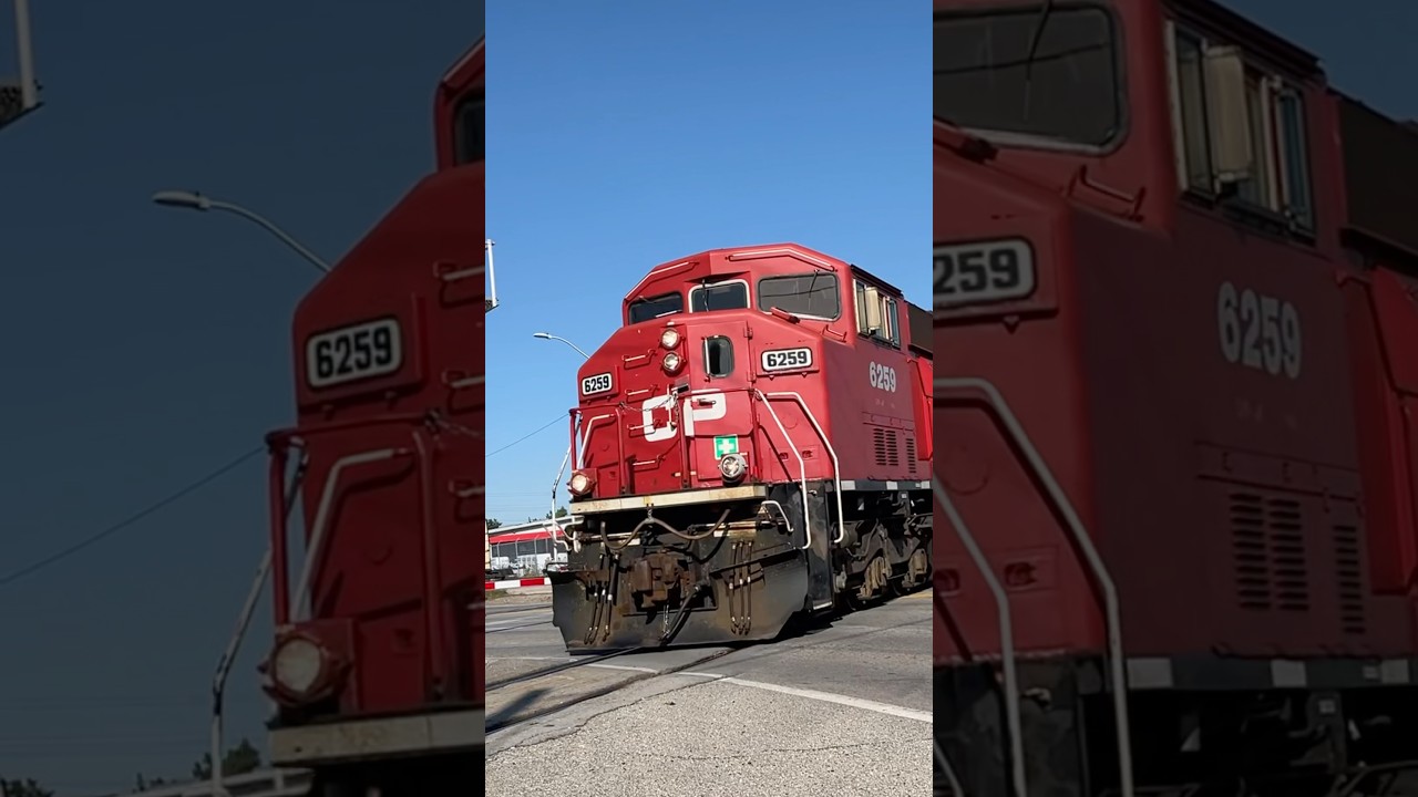 CP SD60M leads a short local though Windsor! CP 6259 🚂🔥