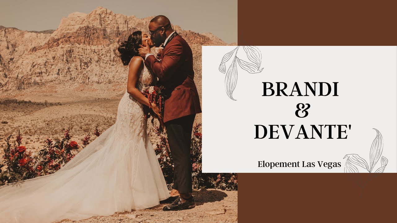 Brandi and Devante' Elope at Red Rock Canyon Overlook in Las Vegas