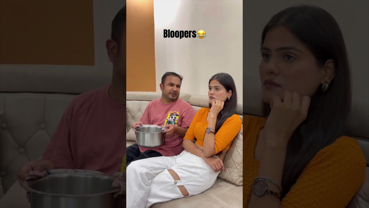 BTS of shoot. #bts #bloopers #behindthescenes #surbhipalaria #hustlingrajan #comedy #funny #reels
