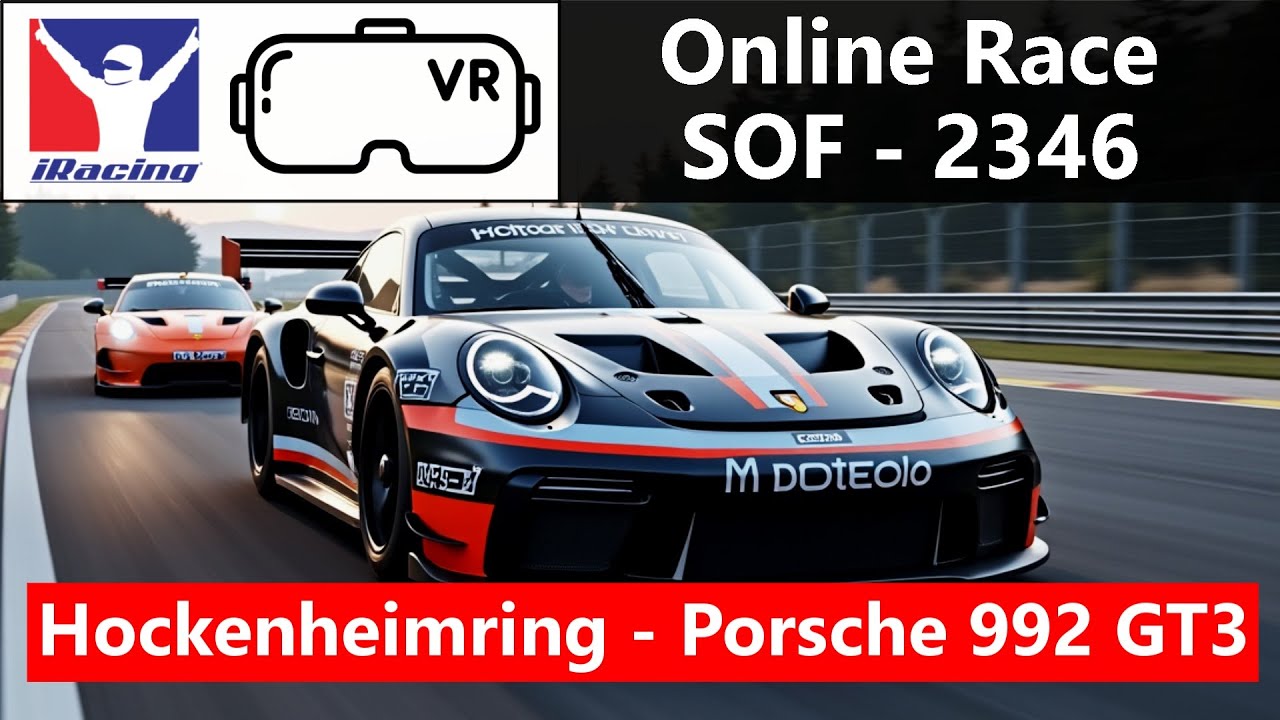iRacing VR | Hockenheimring | Porsche 911 GT3 R (992) | 2024 - Season 3 - Week 11