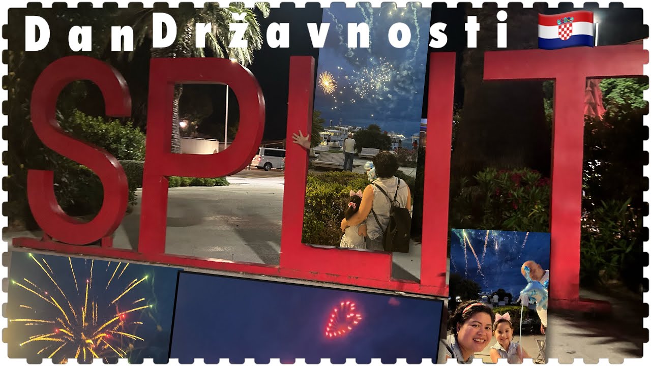 DAN DRŽAVNOSTI CROATIA ll Happy statehood Croatia #holiday #fireworks #split #croatia #europe