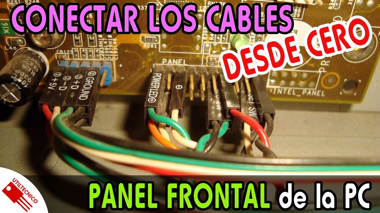como conectar los cables de la computadora