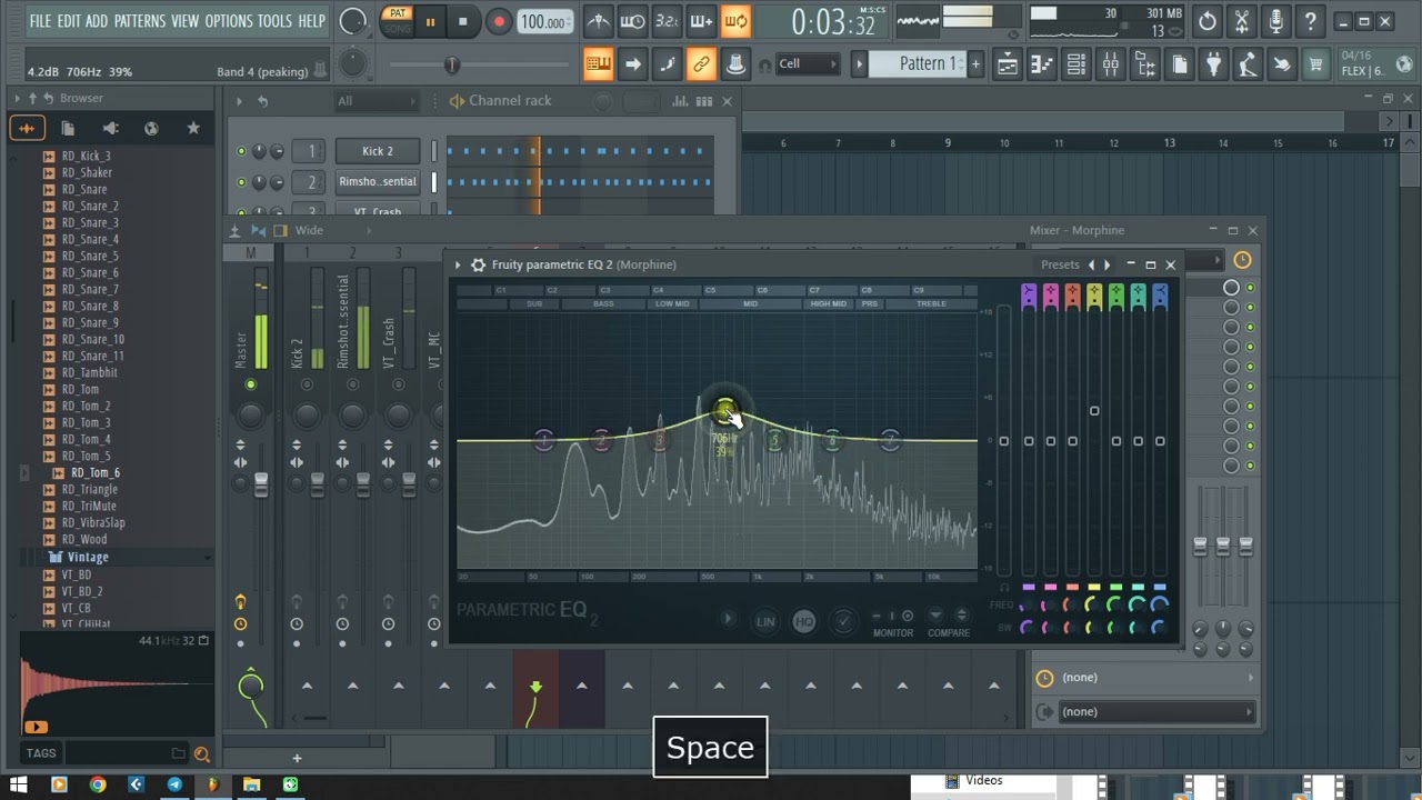 sending channels to insert on mixer channel on fl studio  | Music Production