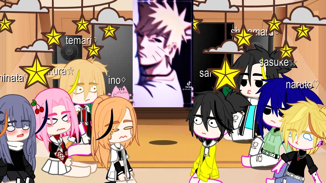 past frends naruto react to naruto and hinata(naruhina) 1/2(gacha club indo)jangan lupa subrek♡