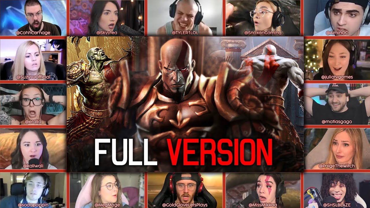God of War II (2007) | All Cutscenes & QTE | Reaction Mashup | Full Version