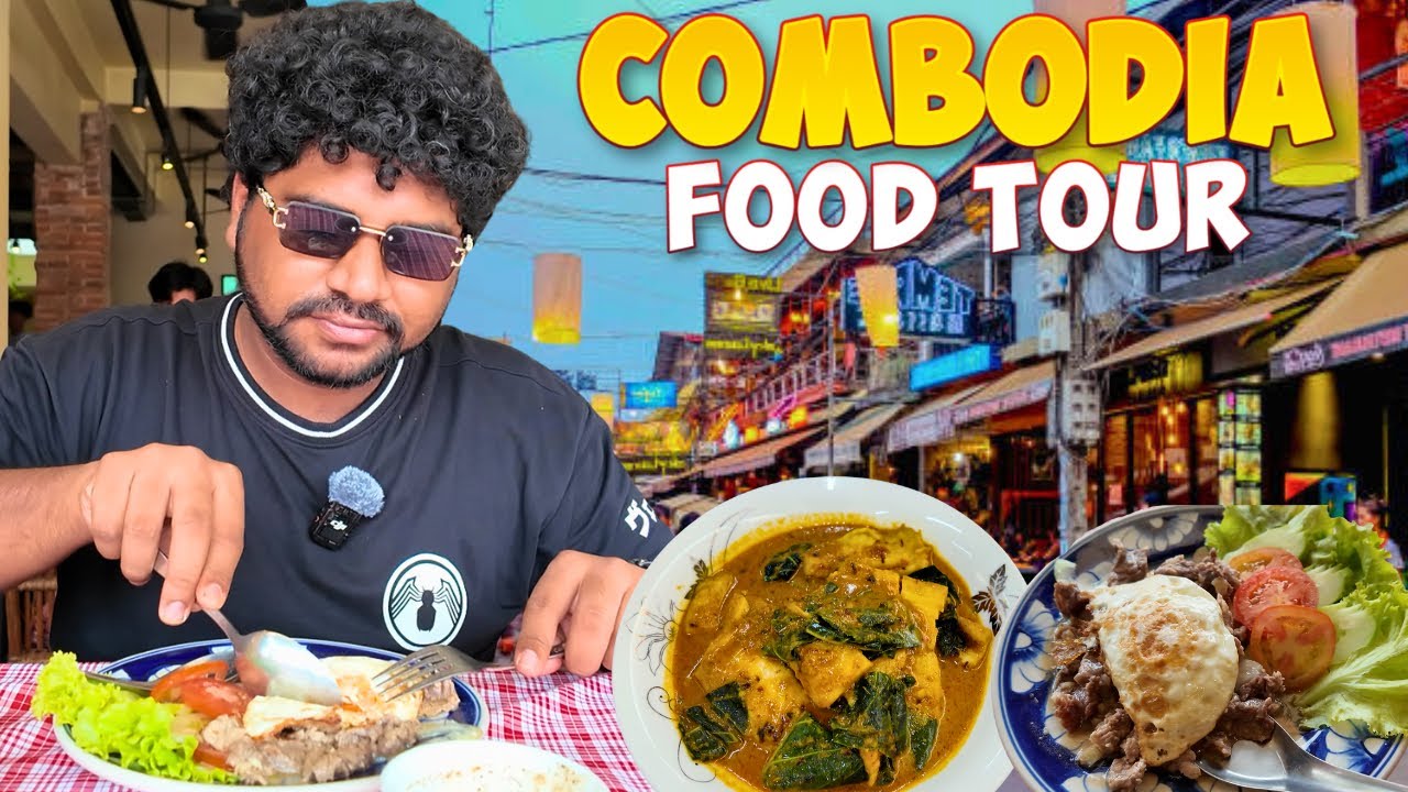 FIRST TIME eating KHMER FOOD in CAMBODIA 🇰🇭 | Cambodia FOOD TOUR 🔥 | Foodie Prabu | 