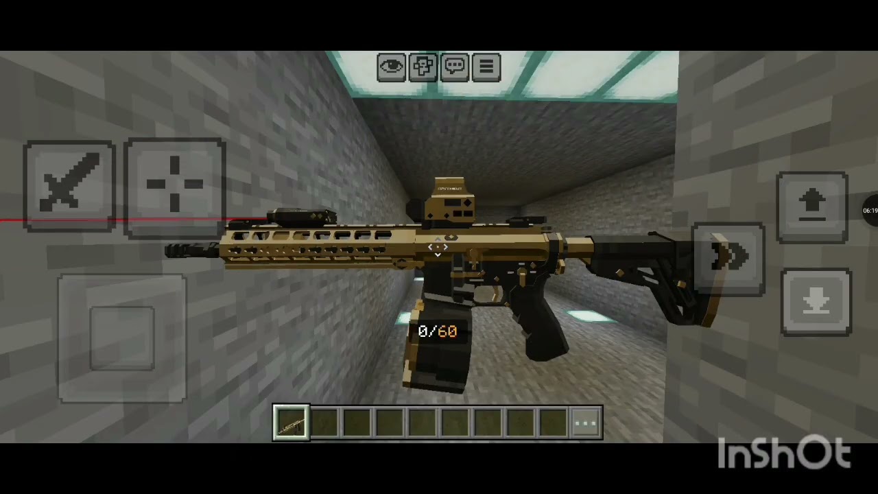 MCPE tacz GOLDEN ZERO PACK FOR ANDROID MOBILE ATTACHMENT FOR M4A1GUN