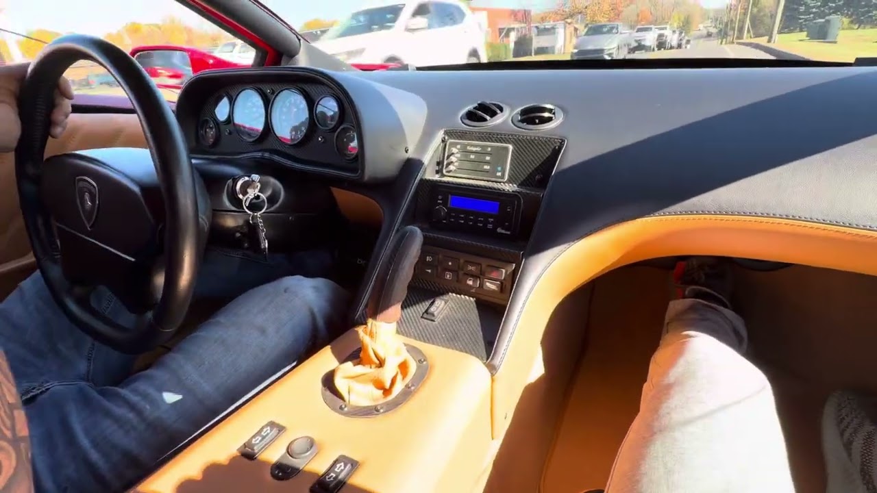 Driving video on Lamborghini Replica