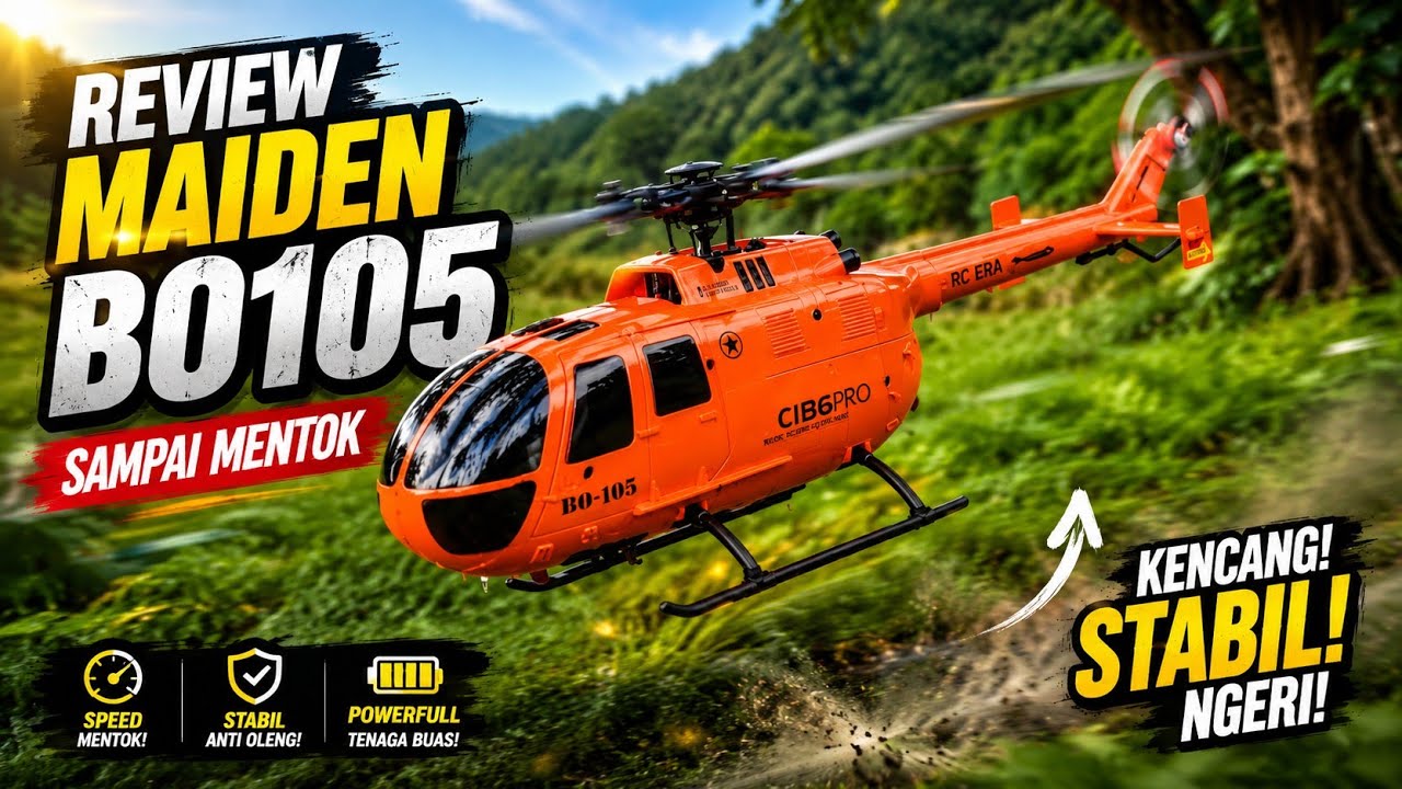 Test Flight RC Era BO-105 EC-186 Rc Era