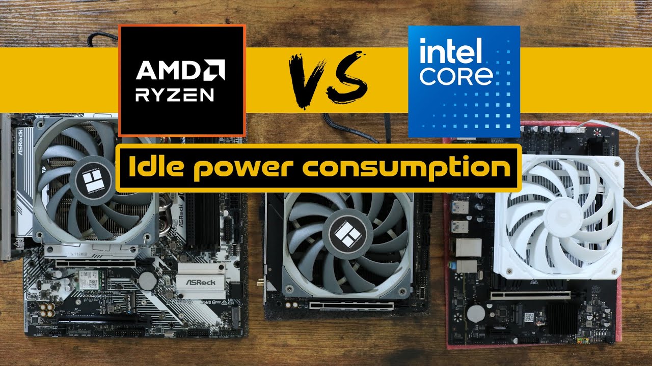 Intel vs AMD idle power consumption comparison