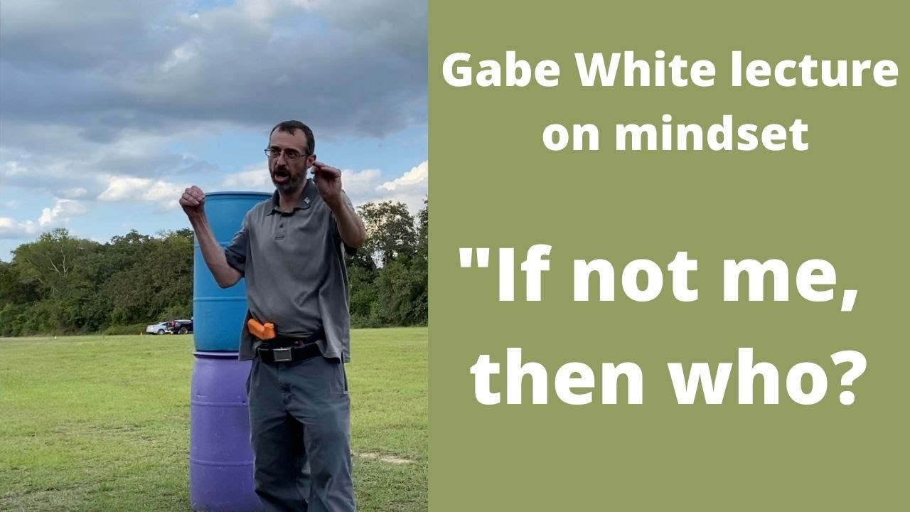 Gabe White lecture on mindset: 