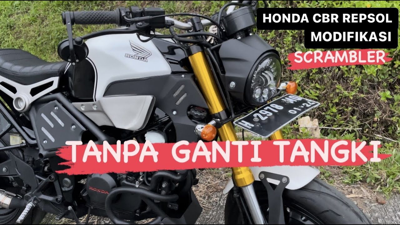HONDA CBR REPSOL KONSEP SCRAMBLER CUSTOM MODIFIKASI @ICUS CUSTOM