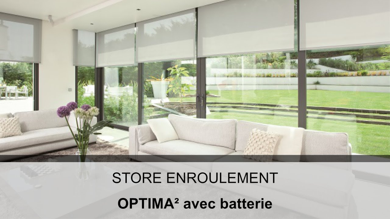 Le store avec batterie intégrée Optima²