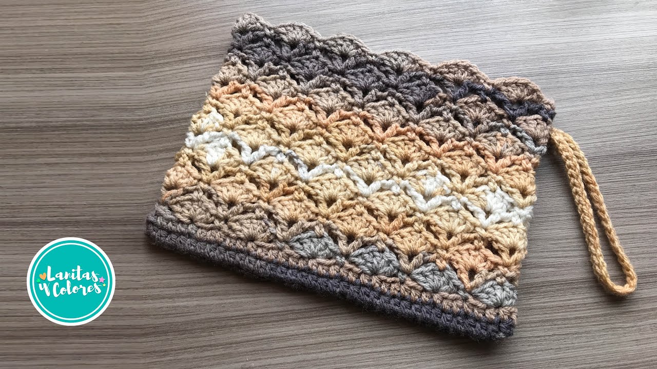 💚 Estuche MULTIUSO con cierre tejido a crochet paso a paso | Lanitas y Colores