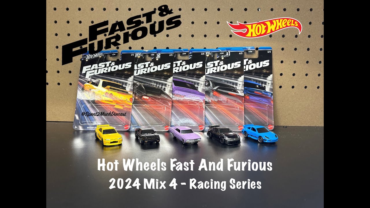 Hot Wheels Fast And Furious Mix 4 2024 года — Гоночная серия | Распаковка литой модели | Новая мо...
