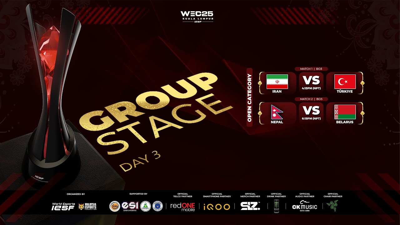 [Watch Party] IESF WEC25 | MLBB Open | Nepal vs Belarus