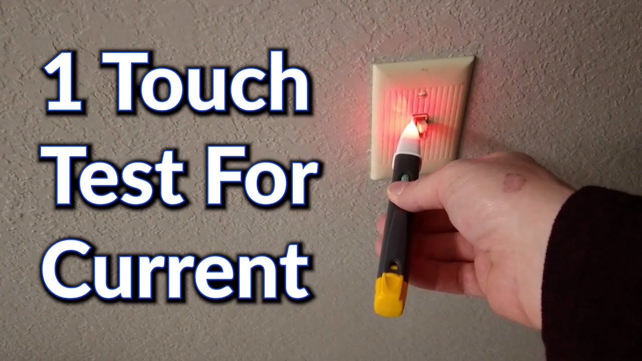 How to Test Outlet or Switch for Current Fluke 1AC II VoltAlert  Non Contact Tester
