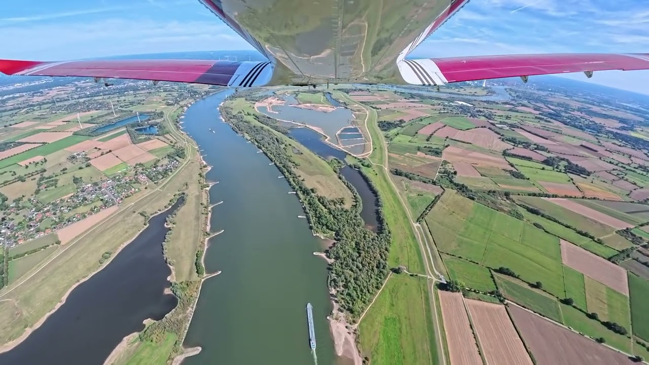 Flug &uuml;ber Voerde September 2025
