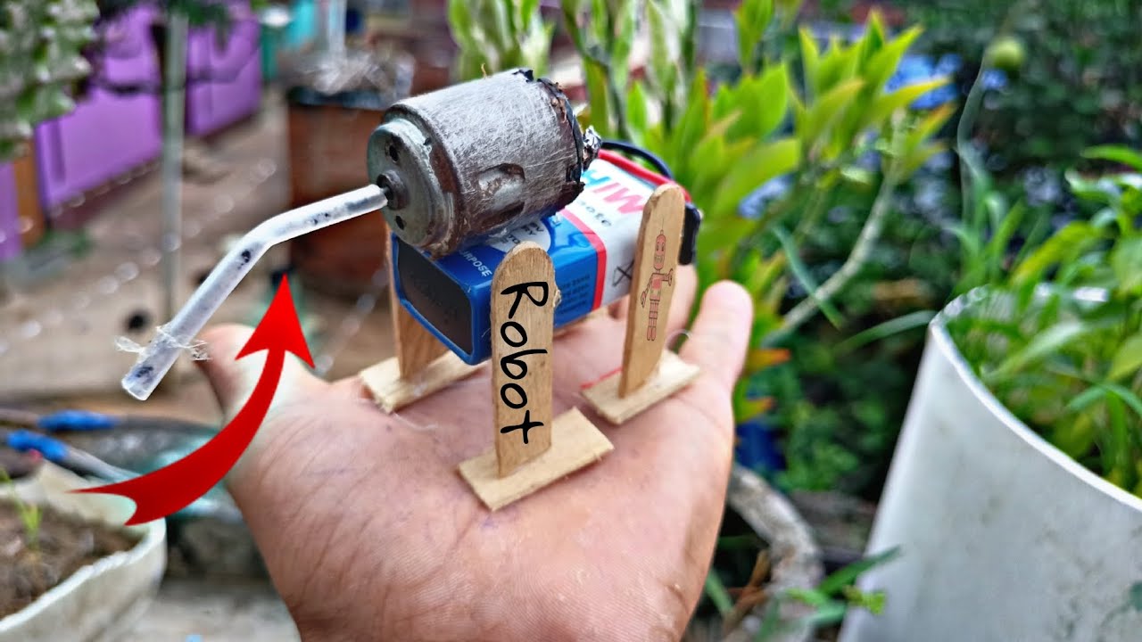 How To Make Self Moving Robot || Using 9volt battery||#robot #tranding