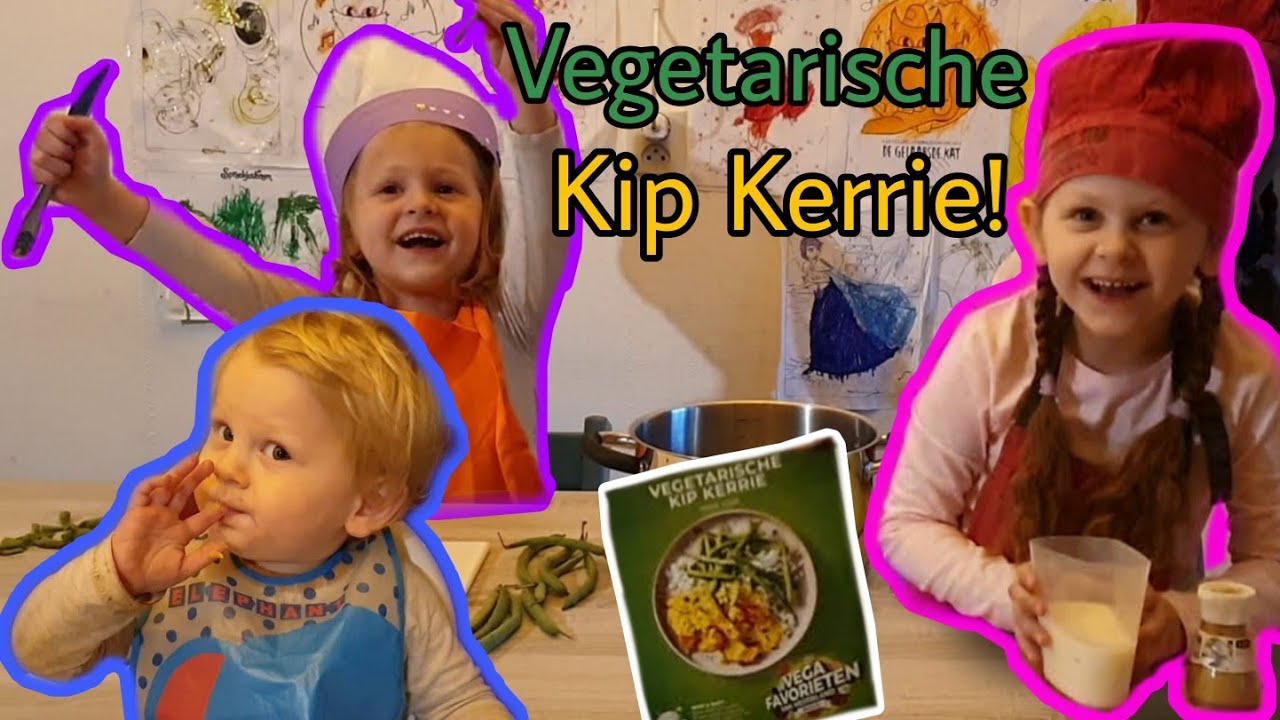 De meiden maken Ve­ge­ta­ri­sche kip ker­rie met rijst - De VEGA favorieten van Nederland