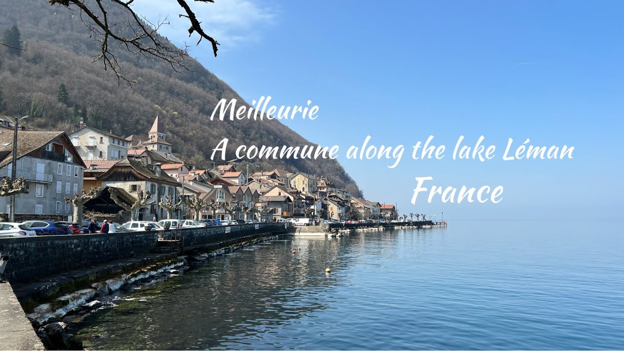 Meillerie, a commune of Haute-Savoie, along the lake Léman, France