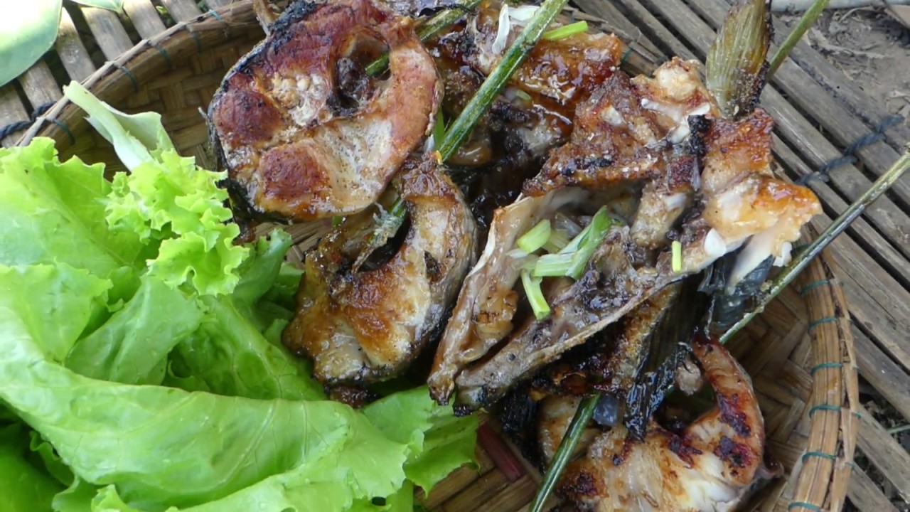 traditional cooking fish on the rock​  - Cooking fish ​