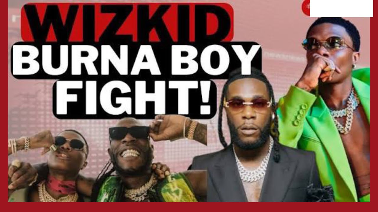 Wizkid вмешивается в драку с Burna Boy.