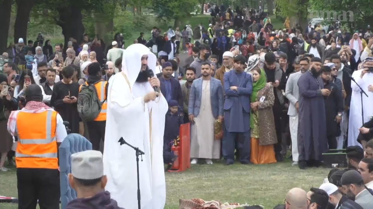 HUGE Turnout at Mufti Menk's Eid Khutbah