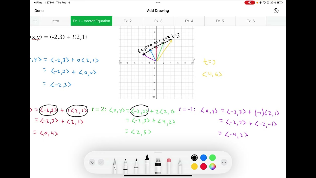 HPC 8.3 - Vector and Parametric Equations #1