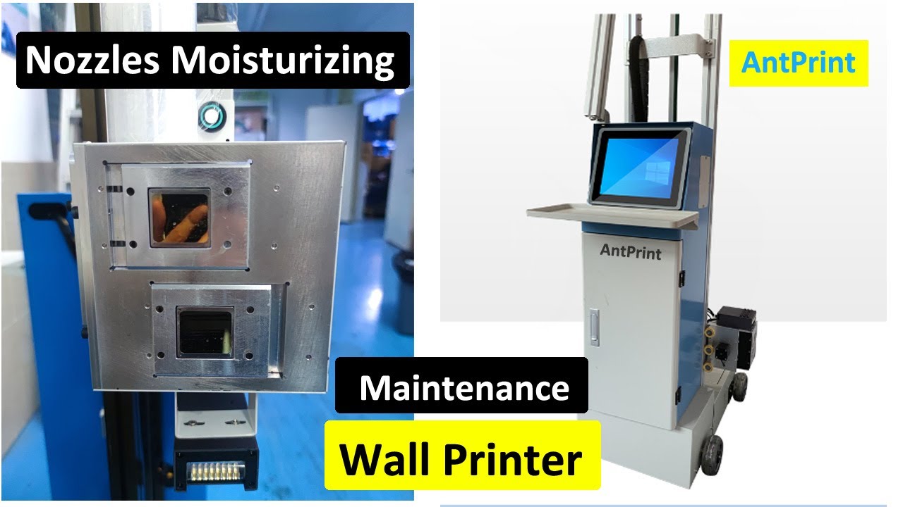 How To Do The Nozzles Moisturizing Maintenance For AntPrint Wall Printer Everyday?