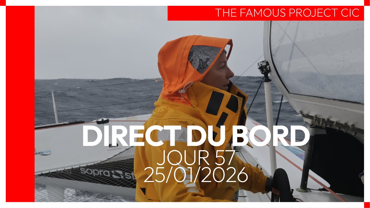 🔴 En direct du bord avec The Famous Project CIC sur le Trophée Jules Verne - 25/01/26