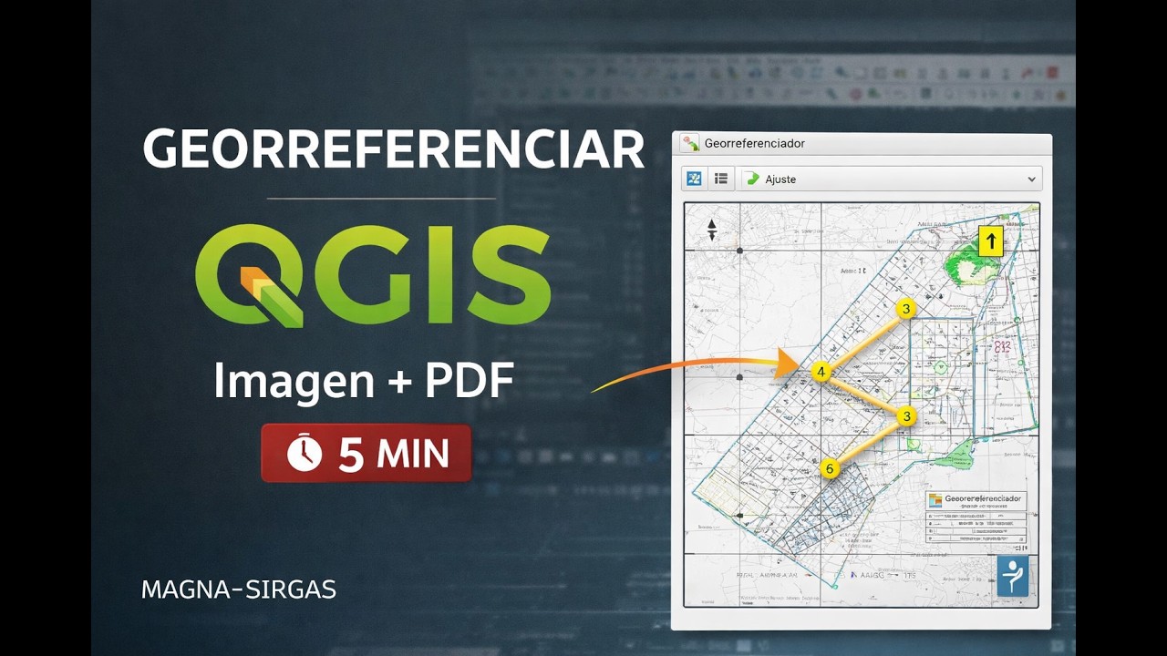 Cómo georreferenciar una imagen o PDF en QGIS en 5 minutos