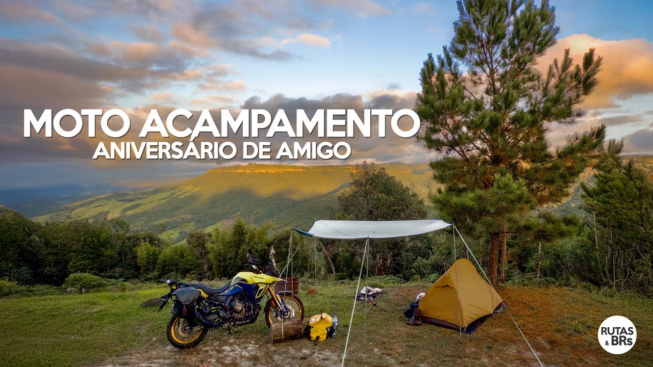 Moto Acampamento de Aniversário | Chácara Paraíso Tur - Palmeira-PR | Suzuki Vstrom 800