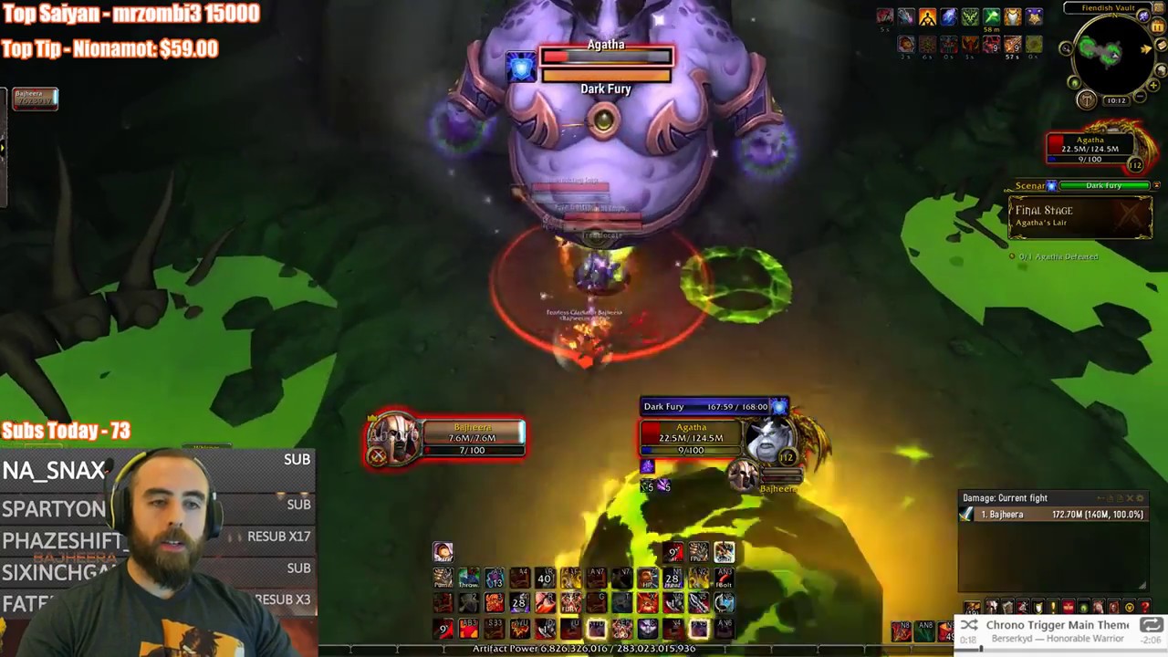 Bajheera - Fury Warrior Mage Tower (949 iLvl LOL) - WoW Legion 7.3 Warrior PvE