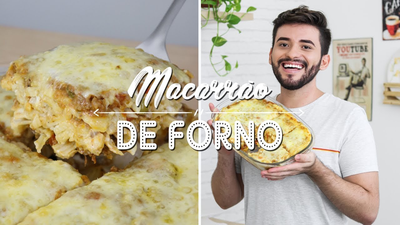 MACARRÃO DE FORNO SIMPLES E CREMOSO COM MOLHO BRANCO | Gabriel Freitas |