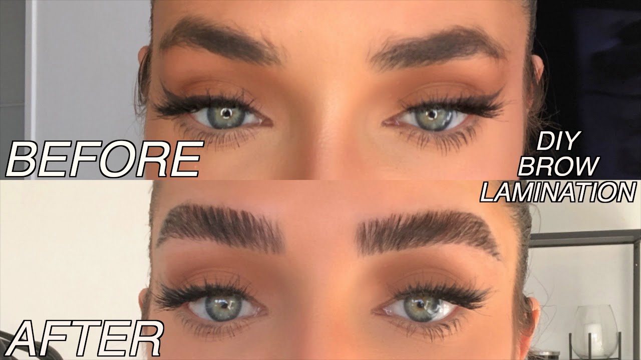 DIY BROW LAMINATION - at home brow lamination