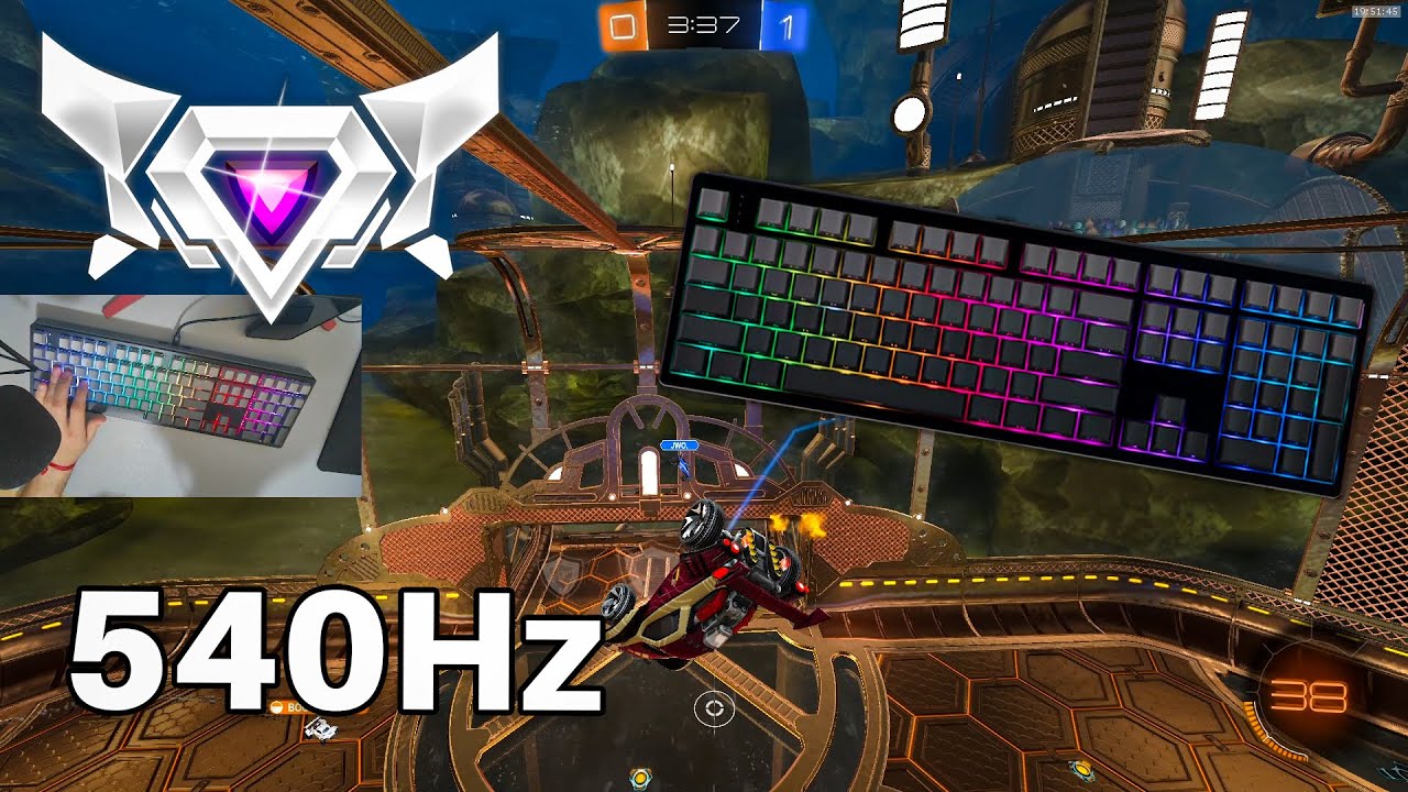 Keyboard & Mouse ASMR 😴 Rocket League Ranked 🏆 Satisfying 360 FPS 4K
