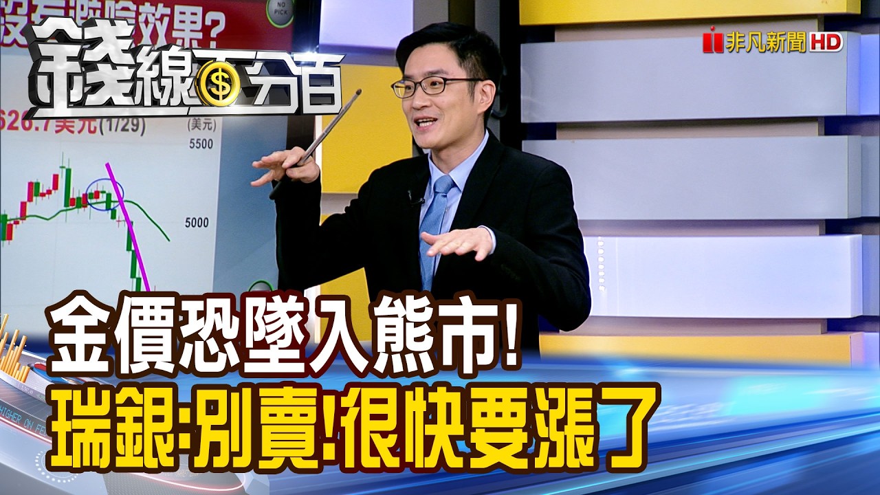 《金價恐墜入熊市! 瑞銀:別賣!很快要漲了》【錢線百分百】20260327-9│非凡財經新聞│