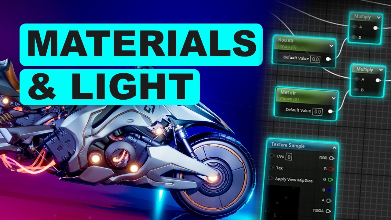 How I Set Up Bike Materials & Basic Lighting in UE5 Part 2