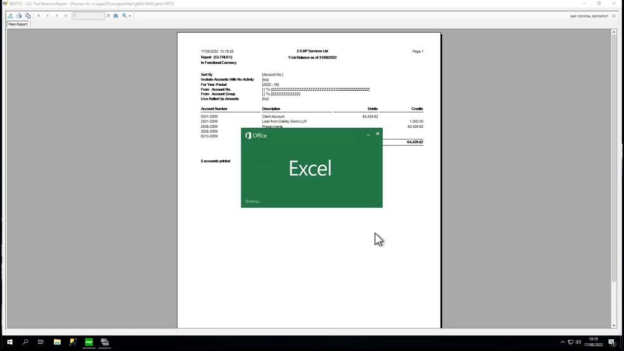 Exporting Reports to Excel