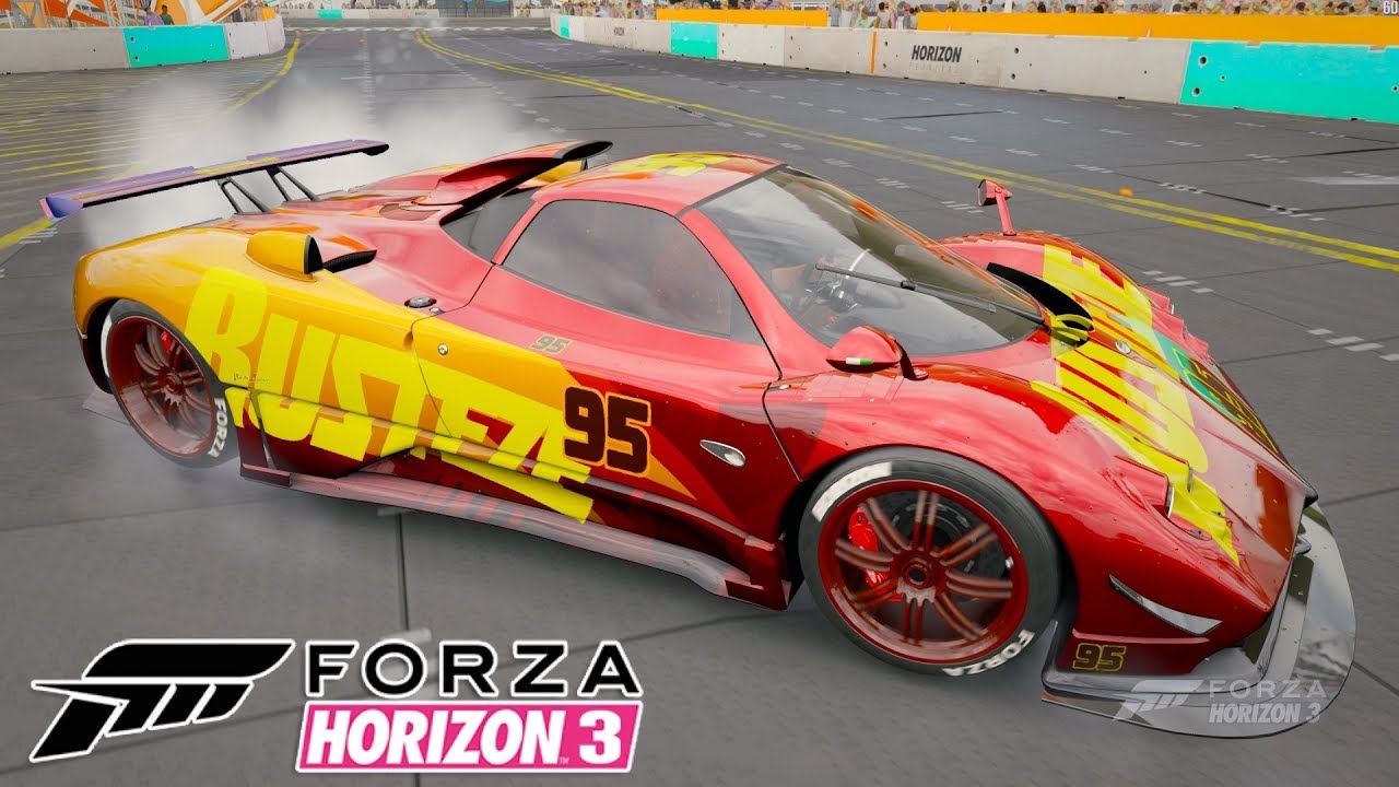 Relâmpago Mcqueen Pagani Zonda Jogo Forza Horizon 3 Gameplay