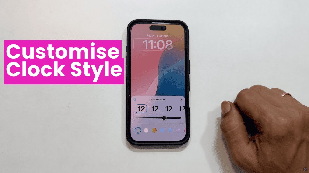 iPhone 16 Lock Screen Clock Customization | iOS 18