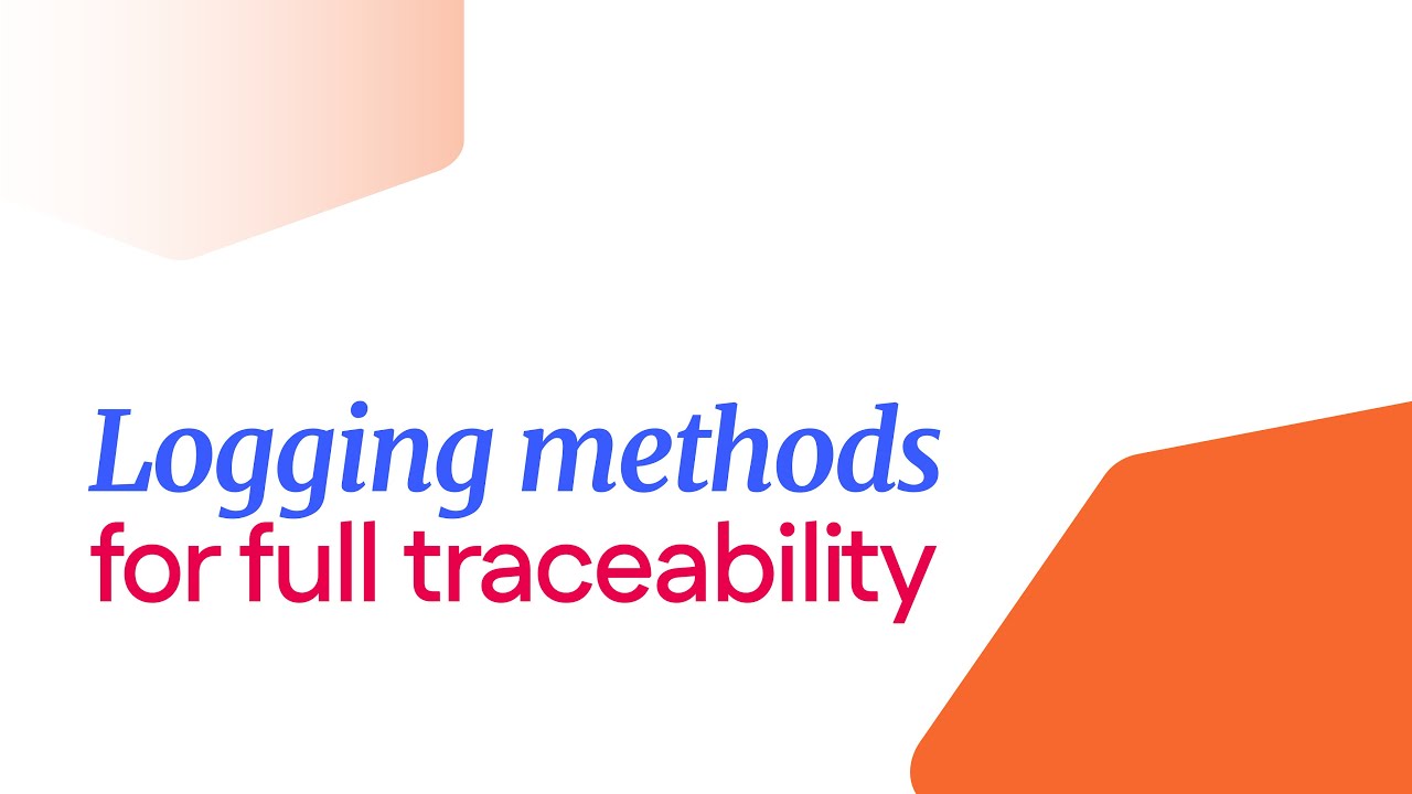 Logging methods for full traceability | Betty Blocks