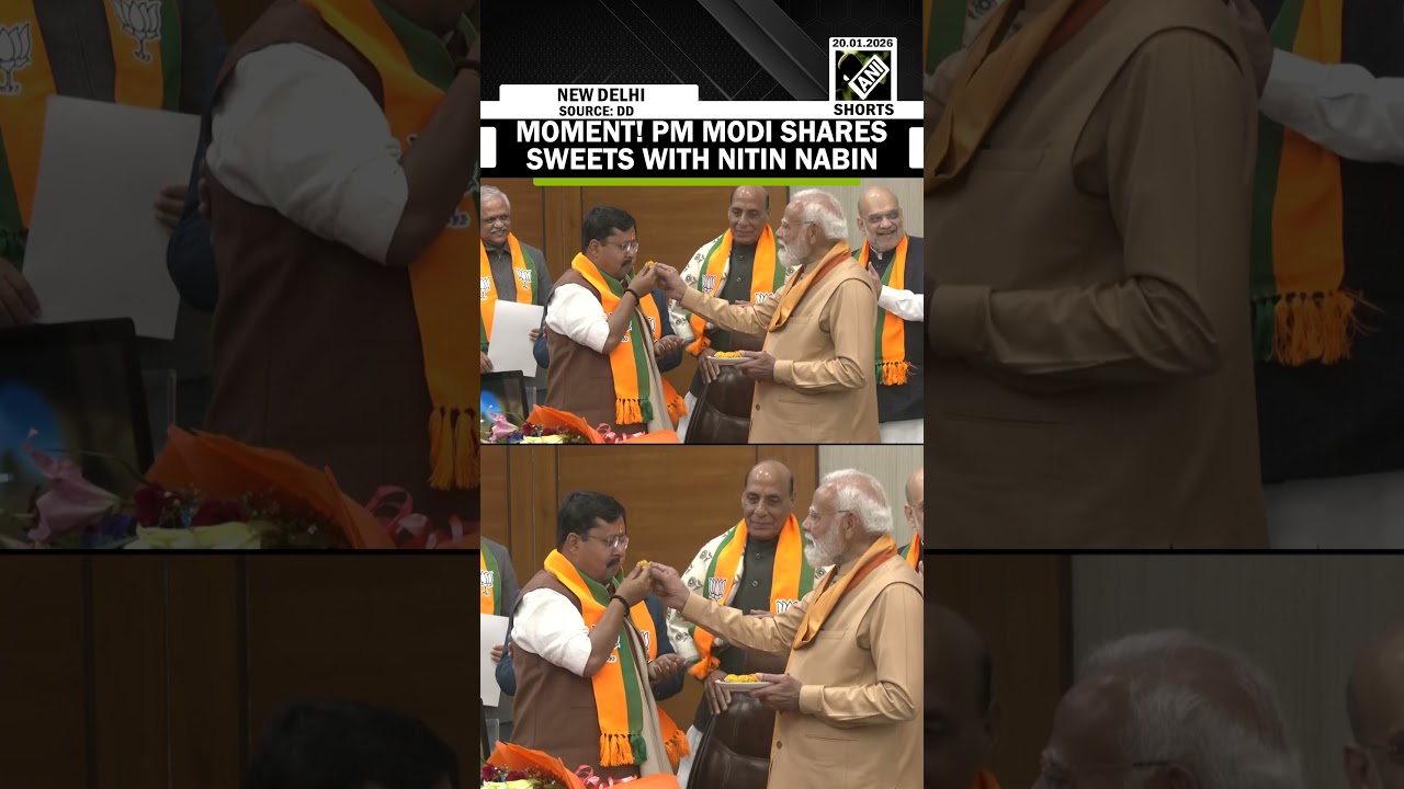 PM Modi shares sweets with Nitin Nabin on assuming BJP presidency