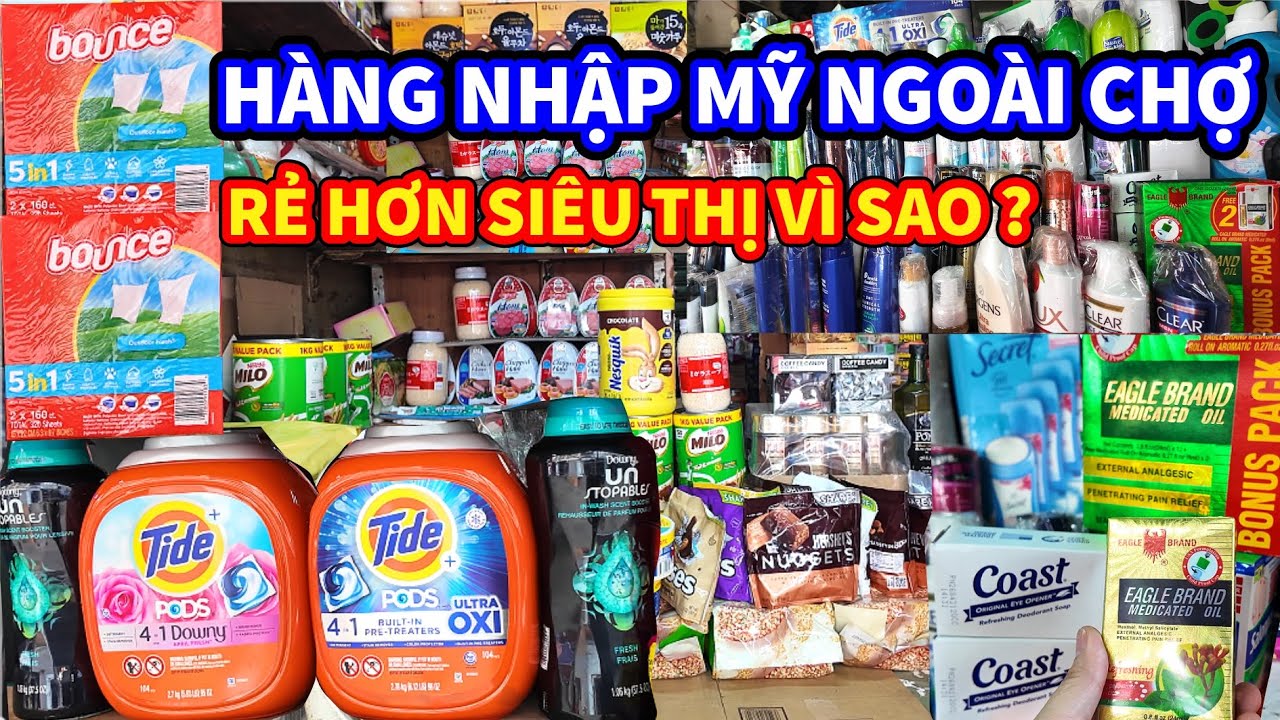 HÀNG NHẬP KHẨU MỸ Ở Chợ Cũ SAIGON Chợ Hàm Nghi Rẻ Hơn Siêu Thị Vì Sao ? | thisaigonTV