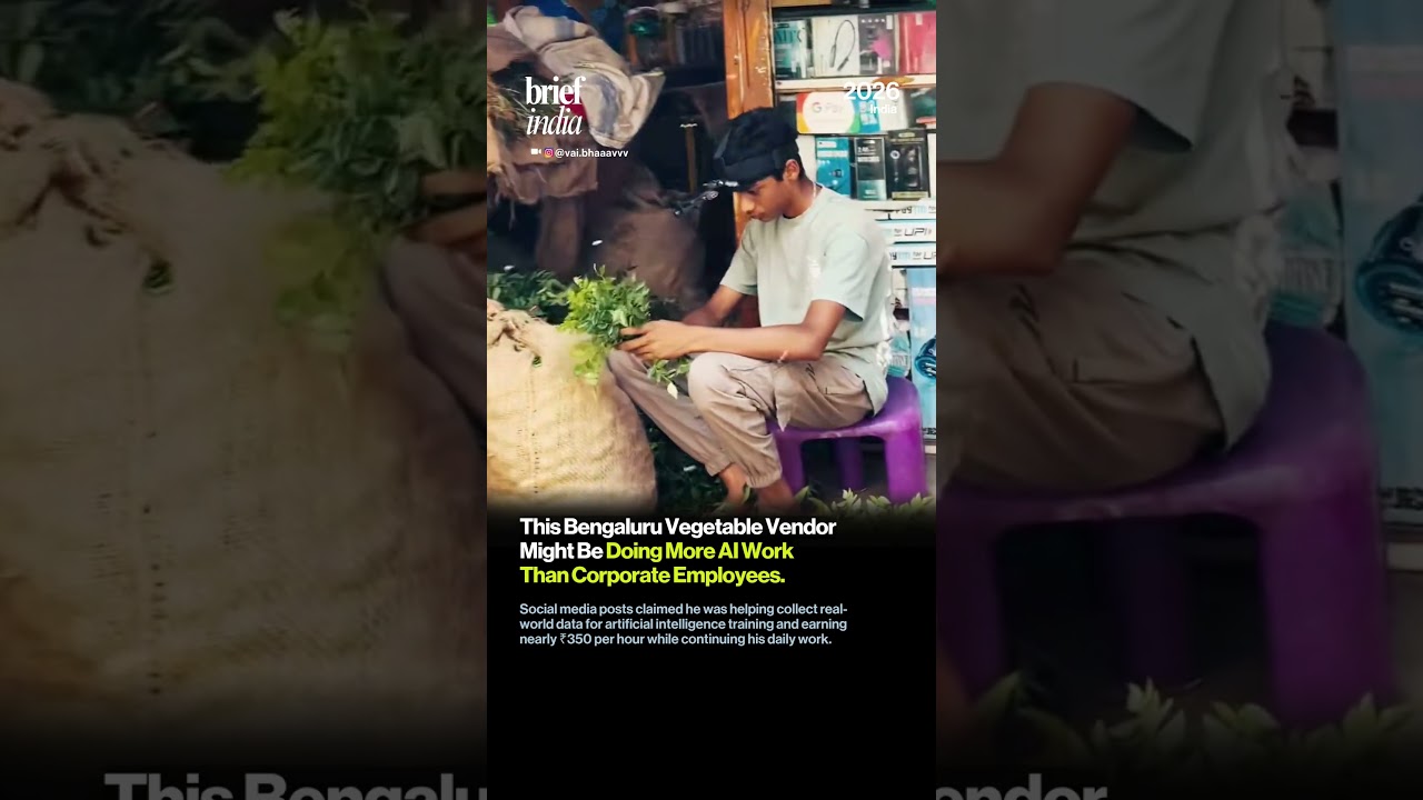 Bengaluru Vegetable Vendor&rsquo;s &ldquo;AI Side Job&rdquo; Has Left The Internet Fascinated.