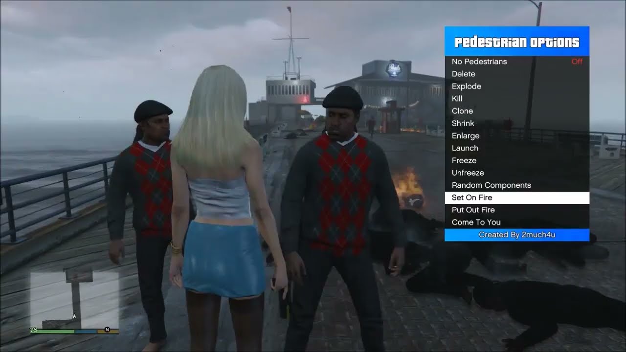 GTA 5 1.76 Mods - Terrorizing Peds & Traffic With Azura On PS4| PS4 Mods (PS4 Jailbreak Nostalgia)