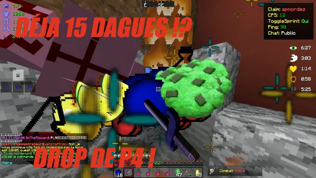 MENORIA V8  JE DROP 3 P4 EN 10 MINUTES A L'UNCLAIM DES AP + PVP & DROP DE P4 !